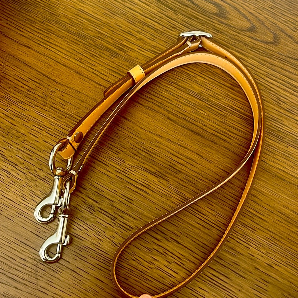 Coach leather adjustable strap